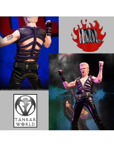 Billy Idol - Estatua Rock Iconz - 22cm - Escala 1:9