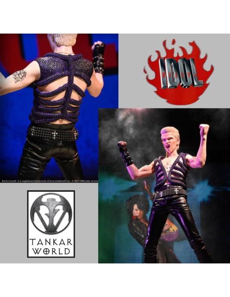 Billy Idol - Estatua Rock Iconz - 22cm - Escala 1:9