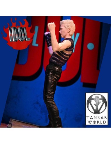 Billy Idol - Estatua Rock Iconz - 22cm - Escala 1:9