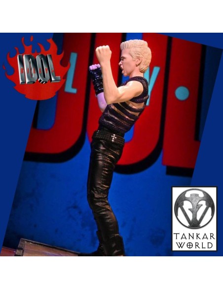 Billy Idol - Estatua Rock Iconz - 22cm - Escala 1:9