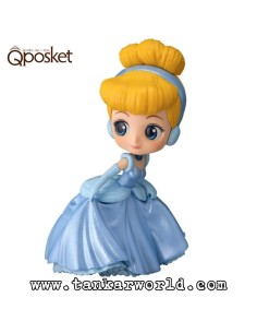 Cenicienta / Cinderella - Minifigura Disney Q Posket Petit Girls Festival - Banpresto - 7cm