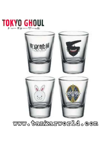 Tokyo Ghoul - Set 4 vasos de chupito - 20 ml
