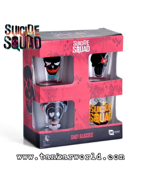 Suicide Squad - Set 4 vasos de chupito - 20 ml