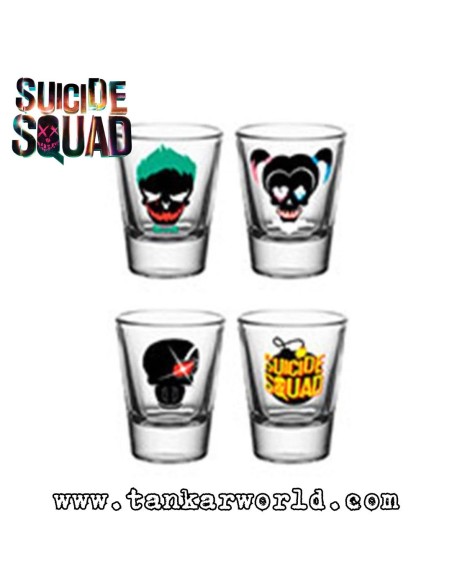 Suicide Squad - Set 4 vasos de chupito - 20 ml