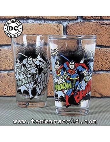 Vaso Térmico Superheroes DC Comics: Superman, Batman y Wonder Woman - 15 cm
