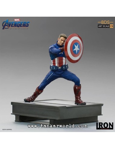 Estatua del Capitán América 2023 - Vengadores: Endgame - Bds Art - Iron Studios - Escala 1:10