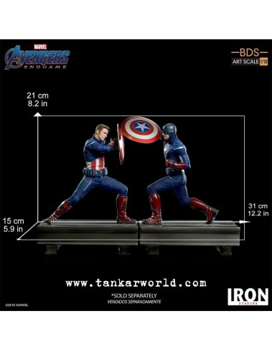 Estatua del Capitán América 2023 - Vengadores: Endgame - Bds Art - Iron Studios - Escala 1:10