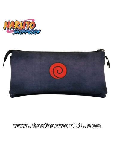 Naruto Shippuden - Estuche portatodo triple - Modelo Logo