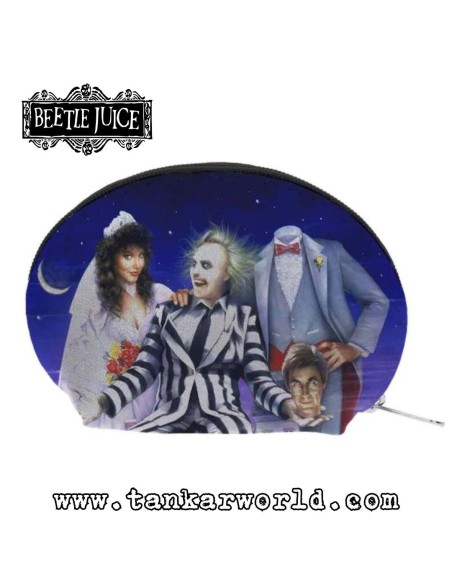 Monedero ovalado / Estuche con logo - Beetlejuice