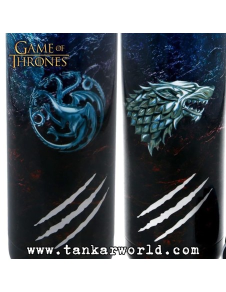 Botella acero inox. - Juego de Tronos - Stark Vs Targaryen - 515 ml