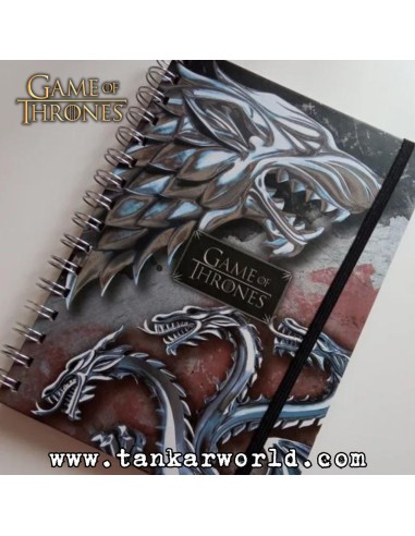 Game Of Thrones - Stark Vs. Targaryen - Libreta A5 con espiral