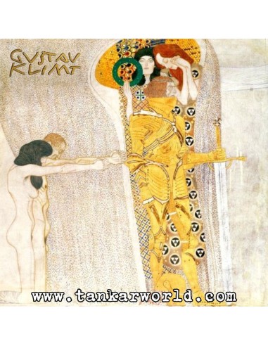 Guerrero de Friso de Beethoven - Gustav Klimt - Figura resina