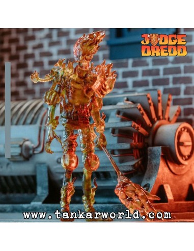Judge Fire - Exquisite Mini Judge Dredd - Figura articulada - 10 cm - Juez Dredd