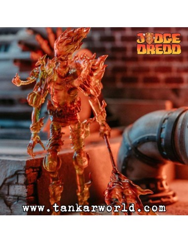 Judge Fire - Exquisite Mini Judge Dredd - Figura articulada - 10 cm - Juez Dredd