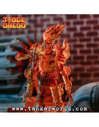 Judge Fire - Exquisite Mini Judge Dredd - Figura articulada - 10 cm - Juez Dredd