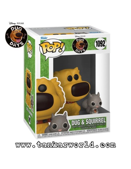 Funko Pop! - Dug & Squirrel - Dug Days  - Disney - Pixar - 1092