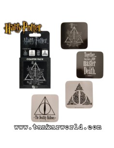 Set 4 Posavasos Deathly Hallows - Harry Potter