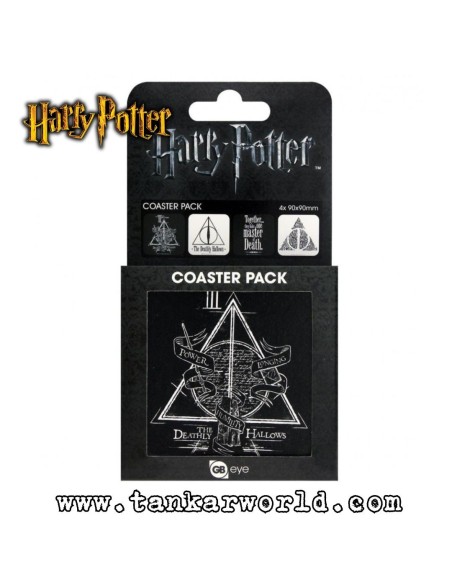 Set 4 Posavasos Deathly Hallows - Harry Potter