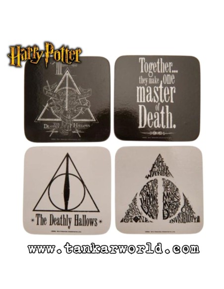 Set 4 Posavasos Deathly Hallows - Harry Potter