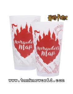 Vaso de cristal Mapa del Merodeador - Harry Potter - 450 ml