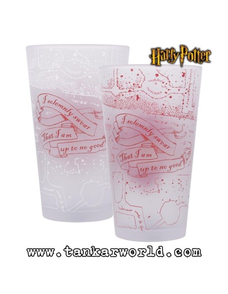 Vaso de cristal Mapa del Merodeador - Harry Potter - 450 ml