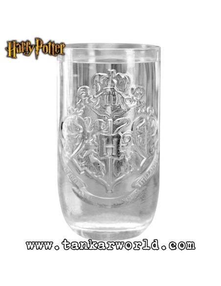 Vaso de cristal Logo Hogwarts en relieve - Harry Potter - 450 ml