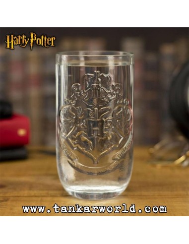 Vaso de cristal Logo Hogwarts en relieve - Harry Potter - 450 ml