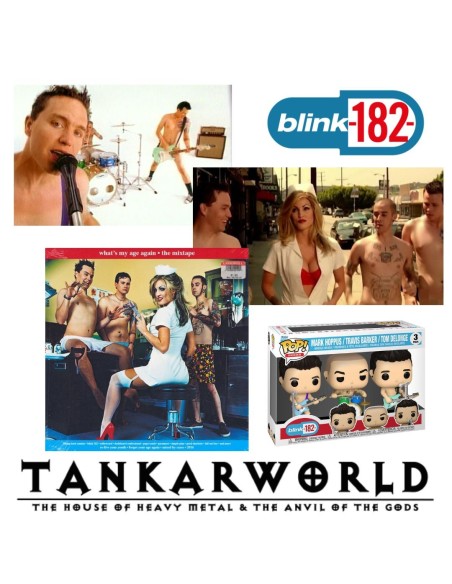 Funko Pop! - Blink 182 - Mark Hoppus - Travis Barker - Tom Delonge - Pop! Rocks Pack 3