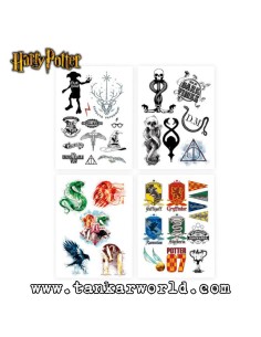 Tatuajes Temporales - Set 35 unidades diferentes - Harry Potter