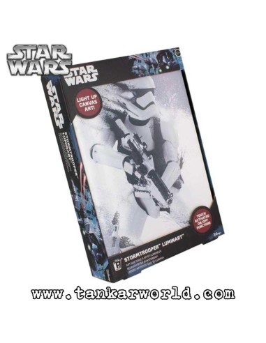 Cuadro con luz Stoormtrooper Star Wars - Lampara Luminart