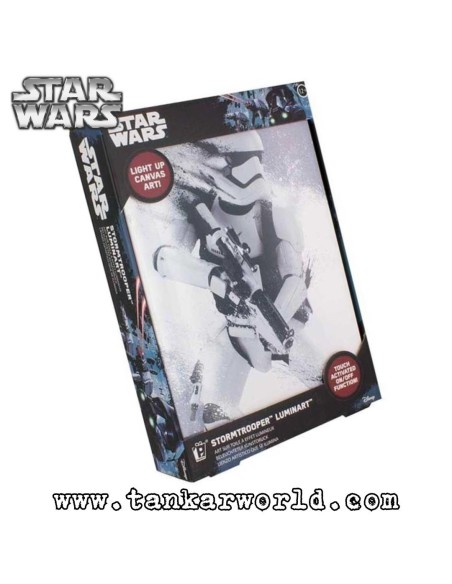 Cuadro con luz Stoormtrooper Star Wars - Lampara Luminart