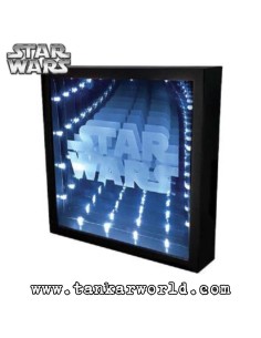 Cuadro Luz Infinita - Logo Star Wars - 25x25 cm