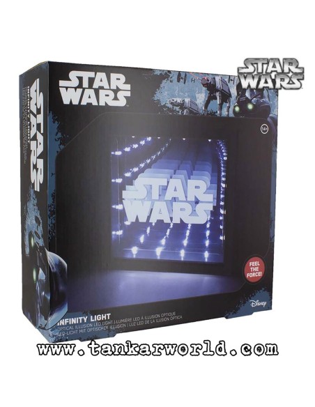 Cuadro Luz Infinita - Logo Star Wars - 25x25 cm