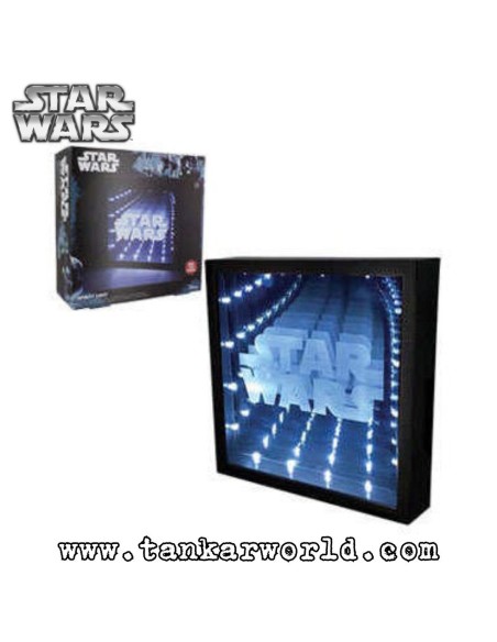 Cuadro Luz Infinita - Logo Star Wars - 25x25 cm