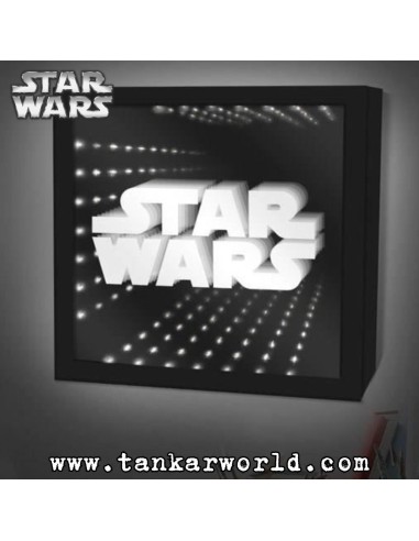Cuadro Luz Infinita - Logo Star Wars - 25x25 cm