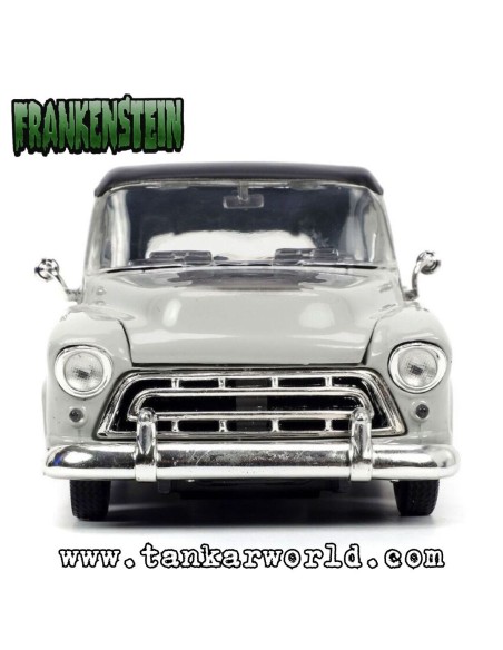 Chevy Suburban 1957 y Figura Frankenstein - Universal Monsters - Escala 1:24