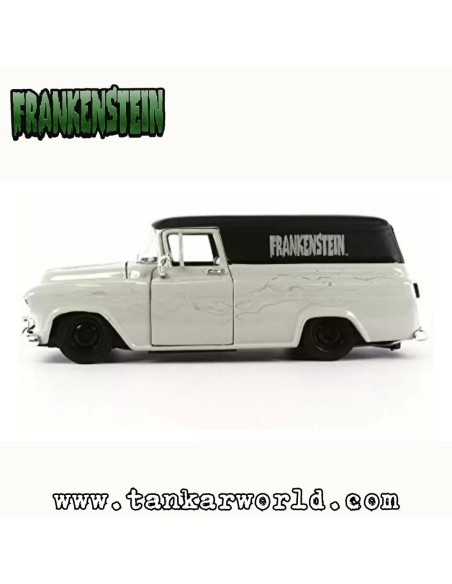 Chevy Suburban 1957 y Figura Frankenstein - Universal Monsters - Escala 1:24