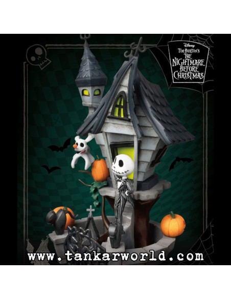 Pesadilla antes de Navidad - Diorama PVC D-Stage Jack's Haunted House - 15 cm