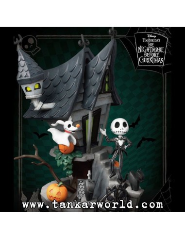 Pesadilla antes de Navidad - Diorama PVC D-Stage Jack's Haunted House - 15 cm