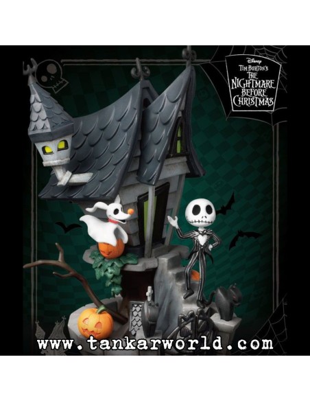 Pesadilla antes de Navidad - Diorama PVC D-Stage Jack's Haunted House - 15 cm