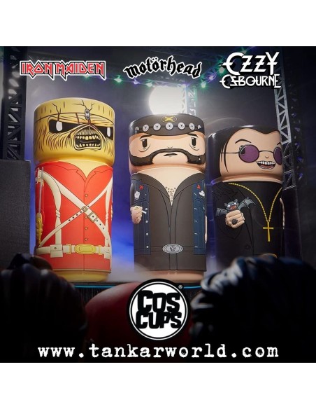 Taza CosCup - Eddie Iron Maiden - Taza de cerámica con funda de goma - 400 ml