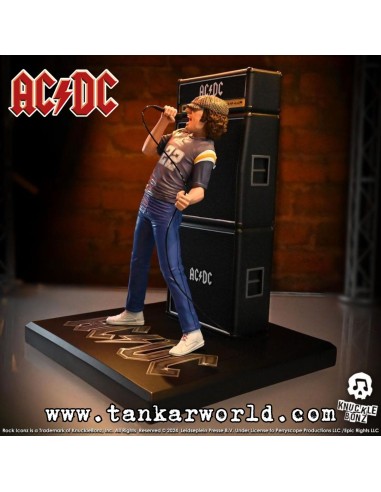 Brian Johnson - AC/DC - Estatua Rock Iconz - Knucklebonz - 23 cm