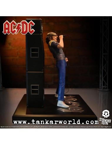 Brian Johnson - AC/DC - Estatua Rock Iconz - Knucklebonz - 23 cm