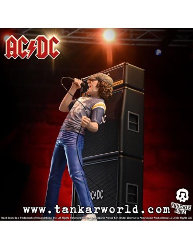Brian Johnson - AC/DC - Estatua Rock Iconz - Knucklebonz - 23 cm