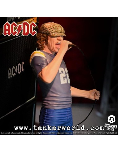 Brian Johnson - AC/DC - Estatua Rock Iconz - Knucklebonz - 23 cm