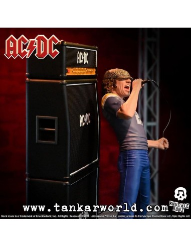 Brian Johnson - AC/DC - Estatua Rock Iconz - Knucklebonz - 23 cm