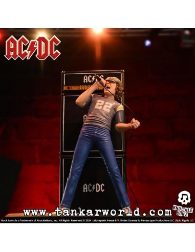 Brian Johnson - AC/DC - Estatua Rock Iconz - Knucklebonz - 23 cm