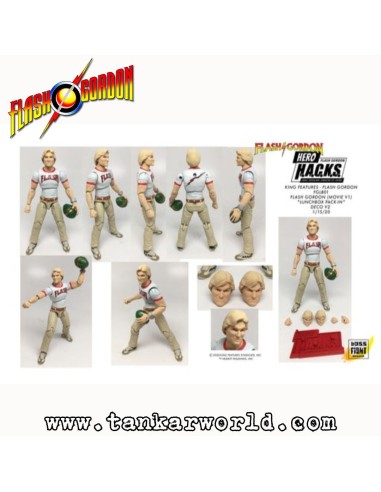 Flash Gordon - Set de figura articulada y sandwichera de metal - Hero H.A.C.K.S. - Boss Fight Studio