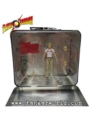 Flash Gordon - Set de figura articulada y sandwichera de metal - Hero H.A.C.K.S. - Boss Fight Studio