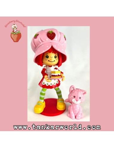 Tarta de Fresa - Figura Strawberry Shortcake with Custard - 15 cm